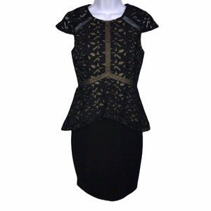 NWT Lumier Bariano Formal Prom Peplum Dress XS